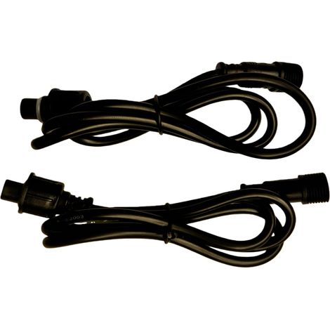Cable Rallonge, 20 Pack, Pour Spots LED Encastrables,Etanche IP67,1M / 3.3Ft, 2Pin, avec connecteurs mâles et femelles (1/3)
