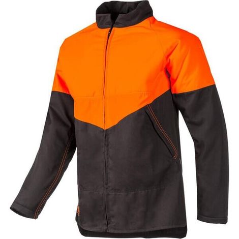 Forstjacke orange-grau Größe L'SIP SIP 1RJ1L