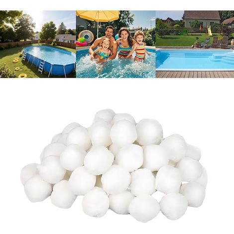 Boules Filtrantes Piscine 700g – Balles Filtrantes Réutilisables pour Systèmes de Filtration Remplacent 25kg de Sable pour Piscine Pompe et Aquarium avec Sac de Lavage (1/5)