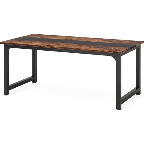 Bureau polyvalent avec surface de travail 160x80 cm et structure en métal robuste (1/5)