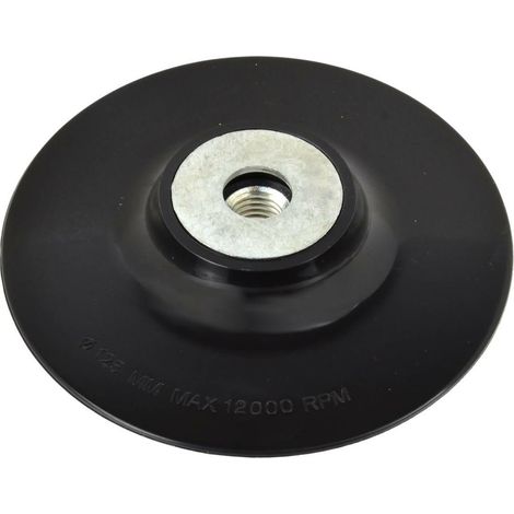 Geko G00324 - Disco de fibra de caucho (125 mm), color negro