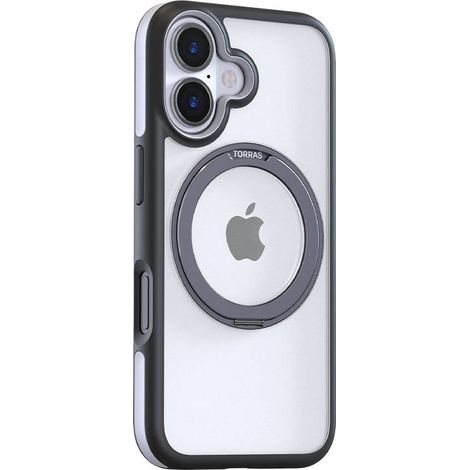 Funda Torras Ostand R Fusion para iPhone 16 Plus (Negra)