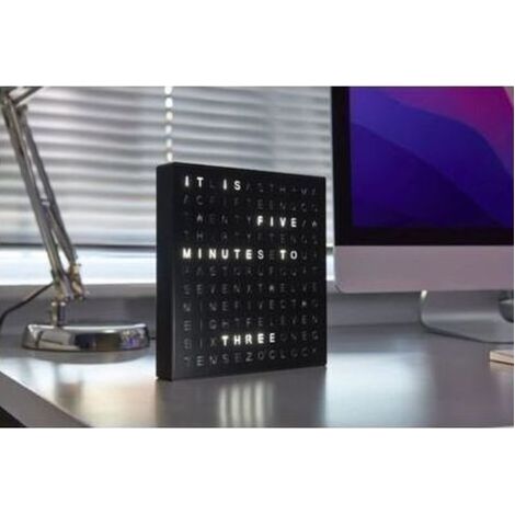 Horloge murale ou de bureau avec éclairage LED USB Noir (1/3)