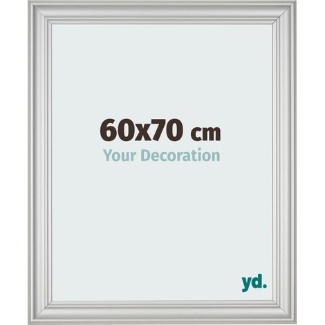 yd. - Cadre photo 60x70 - Argent Mat - MDF - Lazio (1/5)