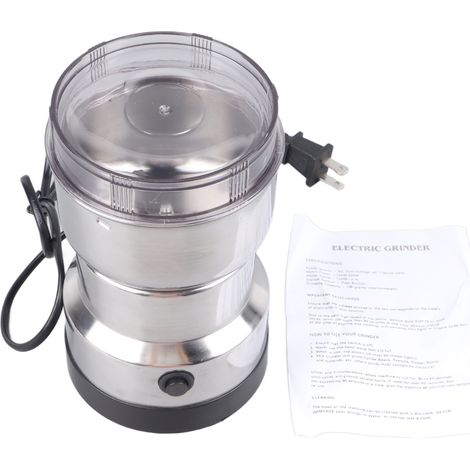 Moulin à Café Électrique 110V Portable, Broyeur à Grains Multifonction pour Maison - Mouture Rapide Café, Épices, Noix (1/5)