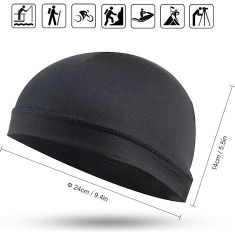 Casquette de sport de plein air pour hommes, doublure de casque de vélo, course à pied, ski, moto, couvre-chef (1/5)