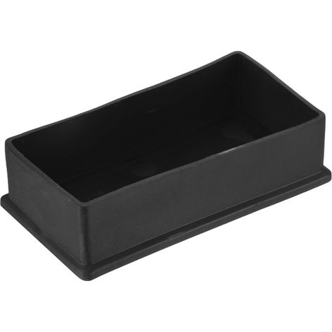 1 Pièces Bouchons Carrés en Plastique pour 50x100mm Noir (1/5)
