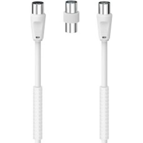 Hama 7205300 câble coaxial 1,5 m Blanc
