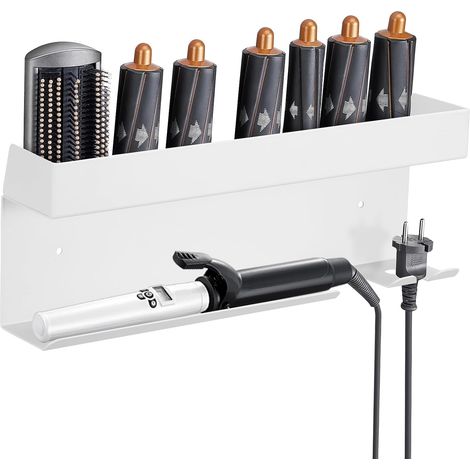 Organisateur Outils Pour Cheveux Support Mural Pour Sèche-cheveux Et à Friser Conçu Sans Perçage Pour Installation Facile De Bain Chambre (1/5)