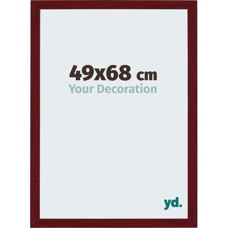 Cadre Puzzle 49x68 cm - Vin Rouge Patiné - MDF - Mura. (1/5)