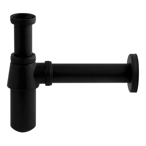 Modern Basin Sink Bottle Trap Waste Bathroom Basin Sink Pipe Matte Black (1/5)