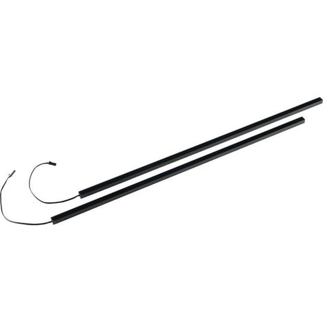 HOME DELUXE - Barre lumineuse LED pour panneau acoustique NOX - Kit complémentaire M - 2 x 80 cm Barre LED, kit d'éclairage, bande LED