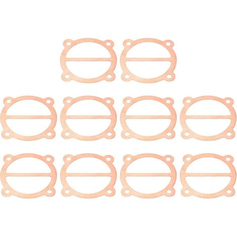 Lot de 10 joints pour compresseur d'air, plaque de soupape en cuivre, accessoire pour pompe de cylindre de 65 mm de diamètre (1/4)