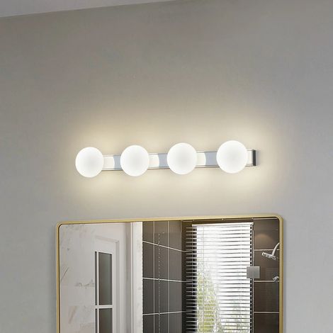 [GEBRAUCHT] B-Ware Lucande Badleuchte Wandlampe Led Badezimmerlampe Myrra Chrom Glas Modern Beleuch (1/2)