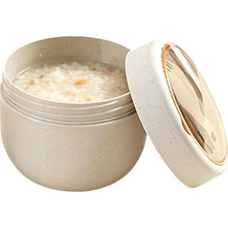 Suppenbehälter mit Deckel, 600 ml, Lebensmittelaufbewahrung, Suppenschüsseln, für Salat, Brei, , Zuhause, Schule, Reisen, Camping, Angeln, Picknick, Krankenhaus (1/5)