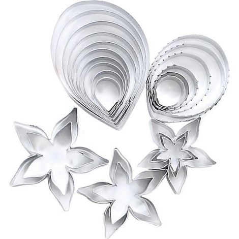 Emporte-pièces en Acier Inoxydable Forme Fleur pour Biscuits et Pâtisserie (1/4)