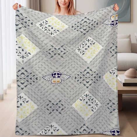 Couverture de lit en polaire agréable douce, chaude et légère en microfibre,6080 pouces (1/4)