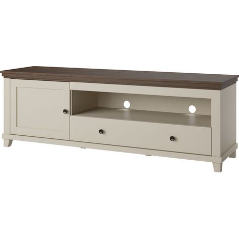 Mueble TV Tolnue 104, Beige claro + Roble, Número de puertas: 1, Número de cajones: 1, 181x61x49cm (1/5)