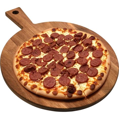 1 Planche à pizza, Bois d'acacia, Poignée intégrée, Surface lisse, 30x40x1,5 cm, table (1/5)