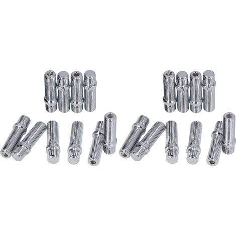Lot de 20 goujons de conversion de roue, longueur 50 mm, tige de 33 mm, adaptateur de vis de roue de remplacement pour Mercedes-Benz M12x1,25 vers M12x1,5 (1/5)