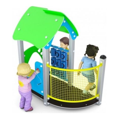 Gioco Casetta Inclusiva Adatta Alla Prima Infanzia 455 x 396 x H 165 cm (1/3)