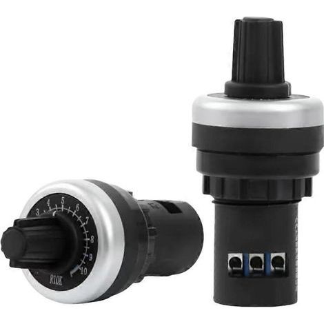 Potentiomètre 10 kΩ. régulateur 22 mm. variateur de vitesse pour variateur de fréquence. (1/5)