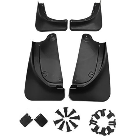 1 Set, Farbe: Schwarz, Material: ABS, passend für Tesla Model Y 2021-2023 große Version. (1/4)