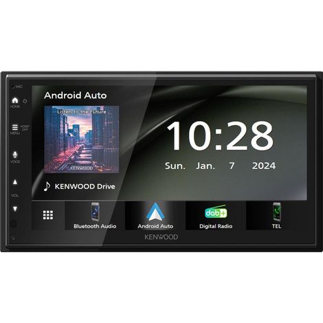 Kenwood Electronics DMX5023DABS receptor multimedia para coche Negro Wifi 22 W Bluetooth (1/5)