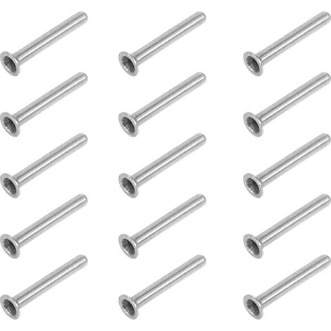 Lot de 10 rivets tubulaires en alliage d'argent Healeved pour la réparation parapluies, portables et