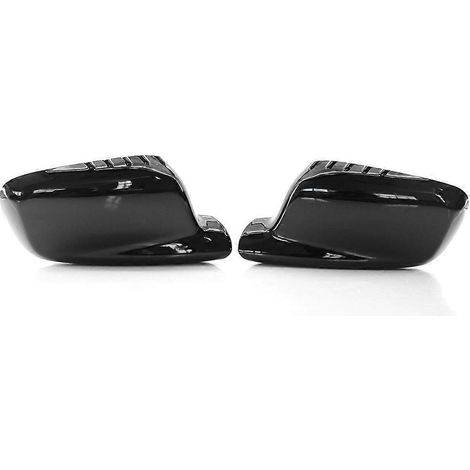 Coque de rétroviseur latéral noir brillant pour BMW Série 3 et 7 E46 E65 E66 E67 745i 750i 760Li 730Li (1/5)