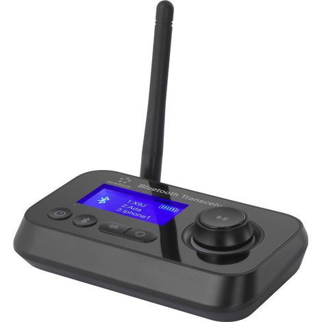Renkforce RF-BTR-210 Trasmettitore ricevitore audio Bluetooth® Versione Bluetooth: 5.0 10 m LED Display integrato (1/4)