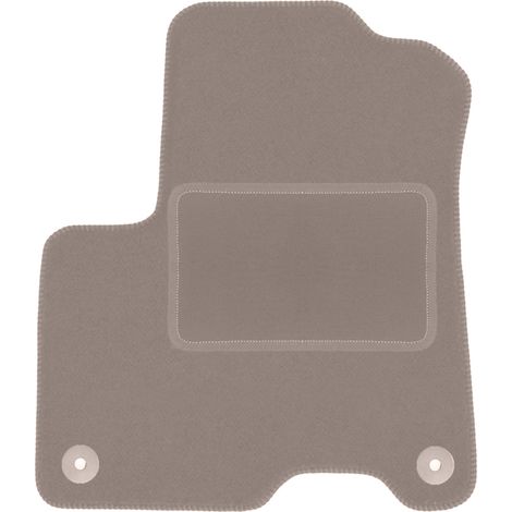 Alfombrilla de terciopelo del conductor para: KIa eNiro / Niro EV crossover (2016-) beige