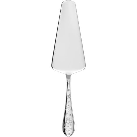 pelle à tarte argentée, garanti lave-vaisselle, couvert de table platine Noël, couvert à gâteau, motif de Noël, acier inoxydable (1/4)