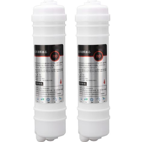 Cartouche filtrante 75G 10 pouces pour purificateur d'eau, membrane RO style coréen, connexion rapide, lot de 2 pièces (1/5)
