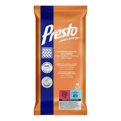 Panni per pavimenti Presto 16 pezzi.