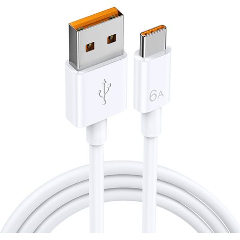 Câble de charge USB-C ultra rapide 66 W 6 A, compatible avec Huawei, Xiaomi (1/5)