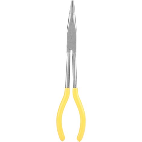 270mm Extra Long Steel Pliers Craft Vehicle Repairing Maintenance Tool (45° Bend)