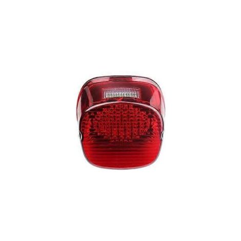 Modifiziertes rotes LED-Rücklicht für Motorräder (1 Stück) mit hoher Leuchtkraft. – Crezuo