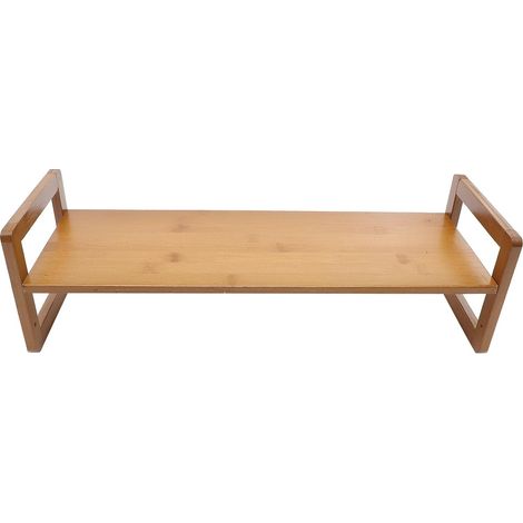 Rehausseur D'écran D'ordinateur en Bois pour Bureau, Support Ergonomique Réduisant la Pression Cervicale et Dorsale, pour Bureaux et Maisons (1/5)
