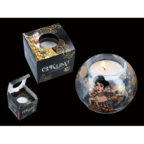 Portacandele a sfera in vetro, piccolo, Klimt Adele Bloch Bauer, decorativo, regalo (1/2)