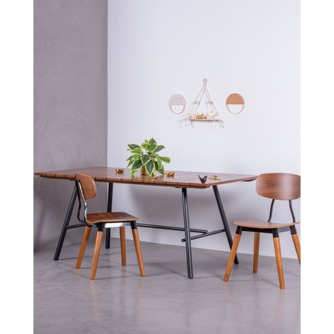 Nest Dream - Table industrielle haut de gamme - Fare - Teck