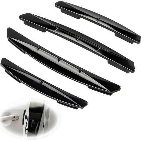 FITLAB-Lot de 4 protections de portière de voiture - En caoutchouc - Protection des bords de porte de voiture - Bandes décoratives anti-rayures - Utilisation universelle - Pour la plupart des véhicule (1/5)