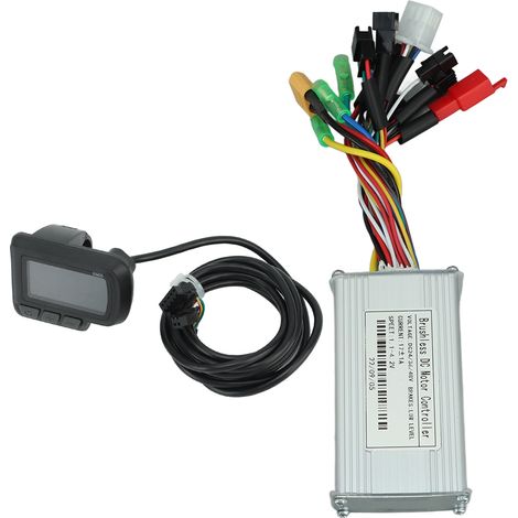 Contrôleur de moteur pour vélo électrique à onde sinusoïdale 24 V 36 V 48 V 250 W - 350 W 17 A avec kit d'affichage LCD EN06 (1/5)