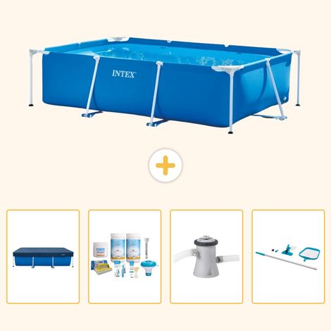 Intex Piscine Tubulaire Rectangulaire - 260x160x65 cm - 5-pièces SCB7