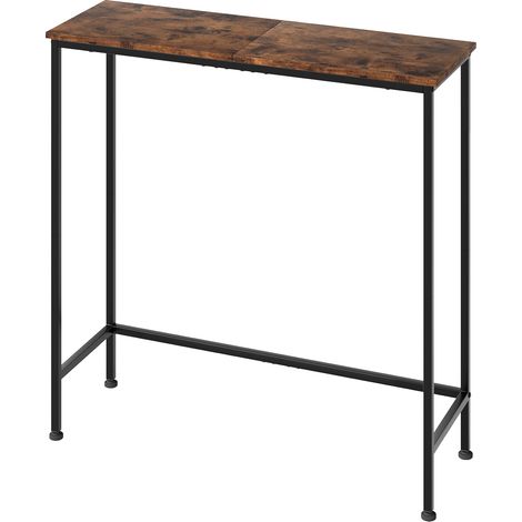 Narrow Console Table Slim Entryway Hallway Sofa Table Display Shelf Industrial (1/5)