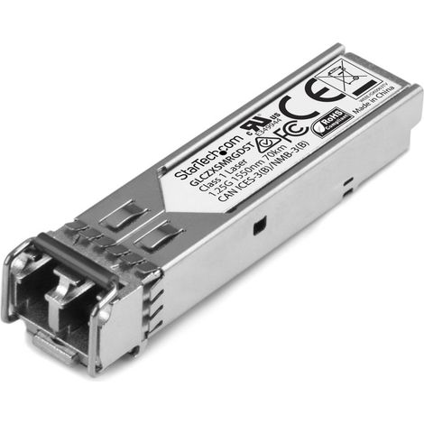 StarTech.com SFP fibre - 1000Base-ZX - Module SFP fibre optique - Gigabit - Compatible Cisco GLC-ZX-SM-RGD - Monomode LC - 1550nm - 70 km (1/3)