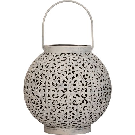 Pauleen Sunshine Jewel Outdoor 48180 Lanterna Balcone o Giardino Bianco Illuminazione Esterna Metallo Solare 3000K 0.04 W (1/4)