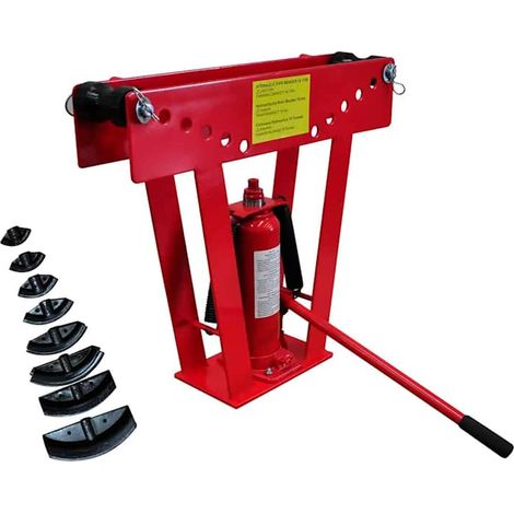 vidaXL Cintreuse de tuyaux hydraulique avec 8 matrices 16 tonnes (1/4)