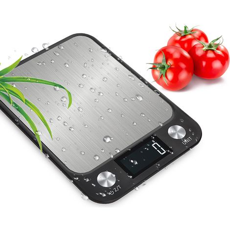 MIMOSON-Balance de cuisine numérique, [Version 10 kg/1 g] Balance alimentaire fine rechargeable par USB, avec écran LCD (1/5)
