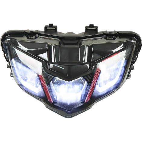 Phare LED Moto 9-30V Rouge Blanc Étanche Remplacement pour Y15ZR V2 2019-2021 (1/5)